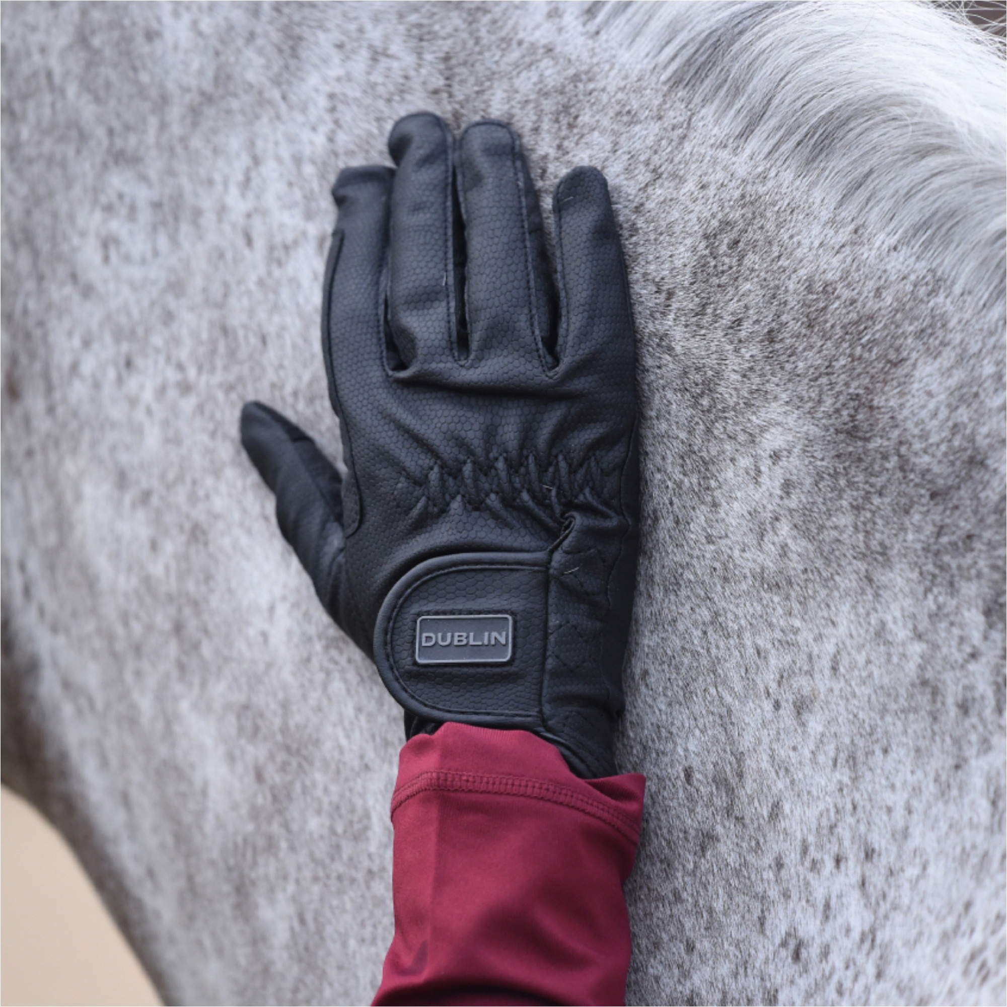 2025 Dublin Täglich Reiten Handschuhe 1003035 - Black